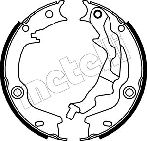 Metelli Bremsbackensatz, Feststellbremse 530187 Für Hyundai Kia