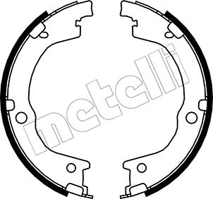 Metelli Bremsbackensatz, Feststellbremse 530230 Für Hyundai Kia