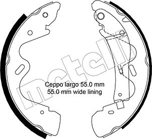 Metelli Bremsbackensatz 530291 Für Nissan