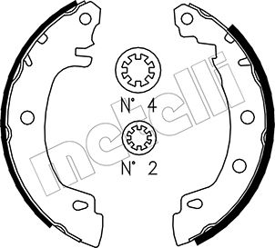Metelli Bremsbackensatz 530353 Für Renault