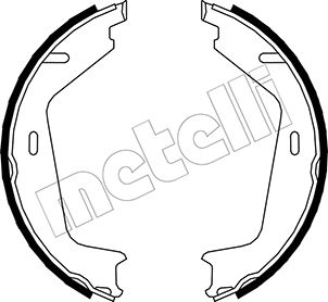 Metelli Bremsbackensatz, Feststellbremse 530479 Für Volvo