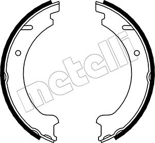 Metelli Bremsbackensatz, Feststellbremse 530478 Für Volvo