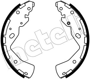 Metelli Bremsbackensatz 530668 Für Nissan