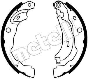Metelli Bremsbackensatz 530753 Für Mercedes Mitsubishi Nissan Peugeot Renault Dacia