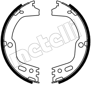 Metelli Bremsbackensatz, Feststellbremse 530756 Für Hyundai
