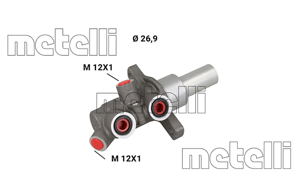 Metelli Hauptbremszylinder 051254 Für Mercedes