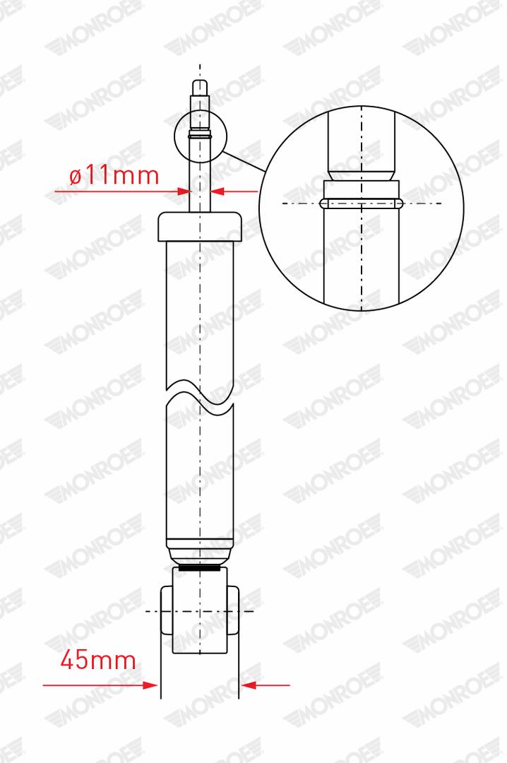 Monroe Stoßdämpfer Original (Gas Technology) G1220 Für Vw