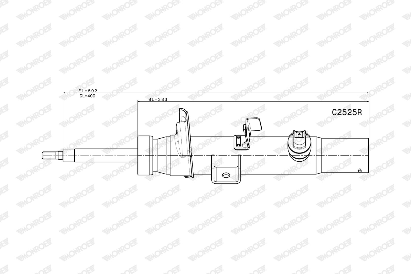 Stoßdämpfer oben Stift C2525R MONROE für BMW X3 X4 - Bild 6