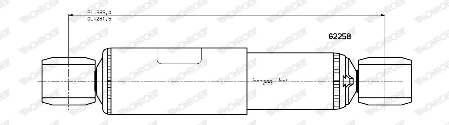 Monroe Stoßdämpfer G2258 Für Citroën Toyota Fiat