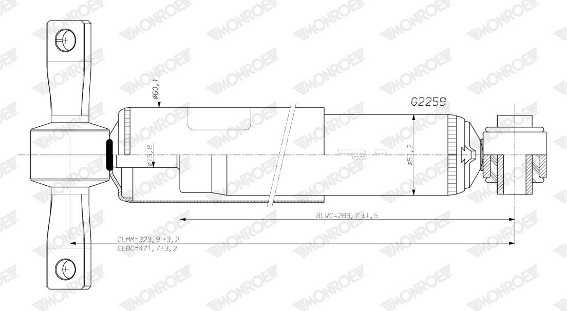 Monroe Stoßdämpfer G2259 Für Ford