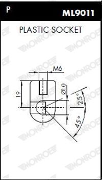 MONROE Gasfeder, Motorhaube "MONROE MaxLift", Art.-Nr. ML5832