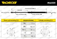 MONROE Gasfeder, Koffer-/Laderaum "MONROE MaxLift", Art.-Nr. ML6220