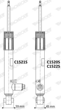 MONROE Stoßdämpfer "Monroe RideSense Electronic Suspension" f&uuml;r SKODA KAROQ (NU7, ND7), Art.-Nr. C1521S