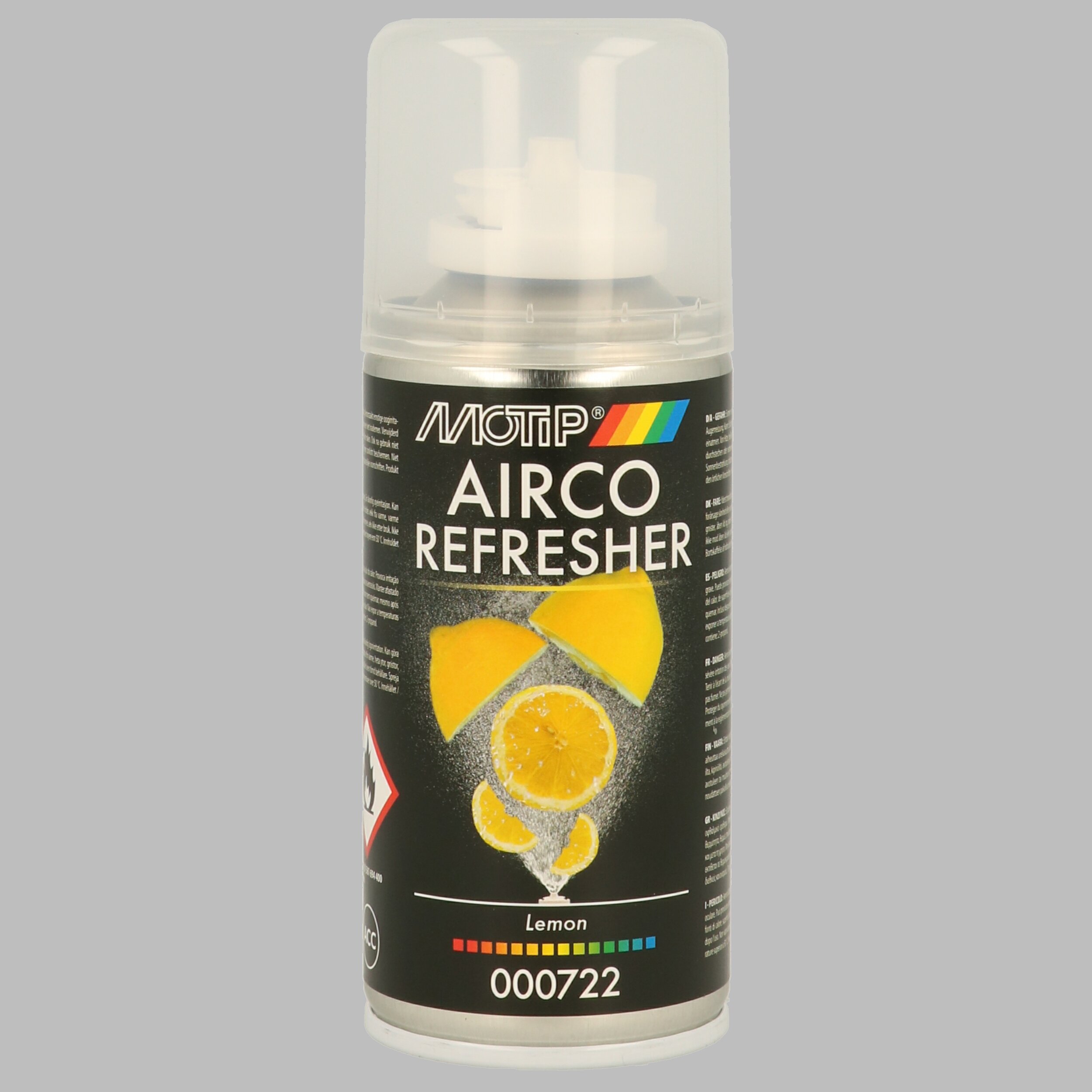 Motip Klimaanlagen-Auffrischung Zitrone [150 Ml] 000722 Klimaanlagenreiniger/-desinfizierer Transparent