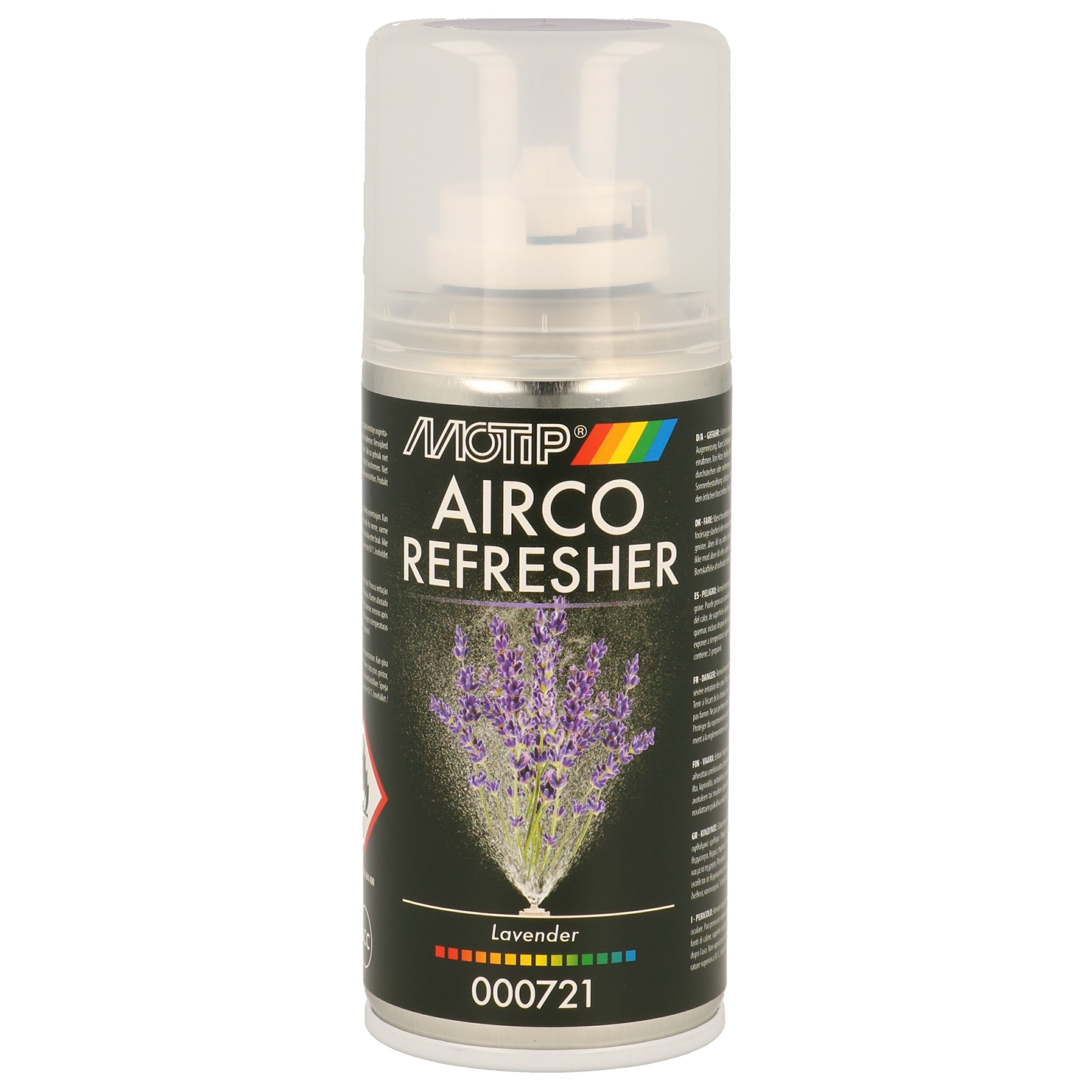 Motip Klimaanlagen-Auffrischung Lavendel [150 Ml] 000721 Klimaanlagenreiniger/-desinfizierer Transparent