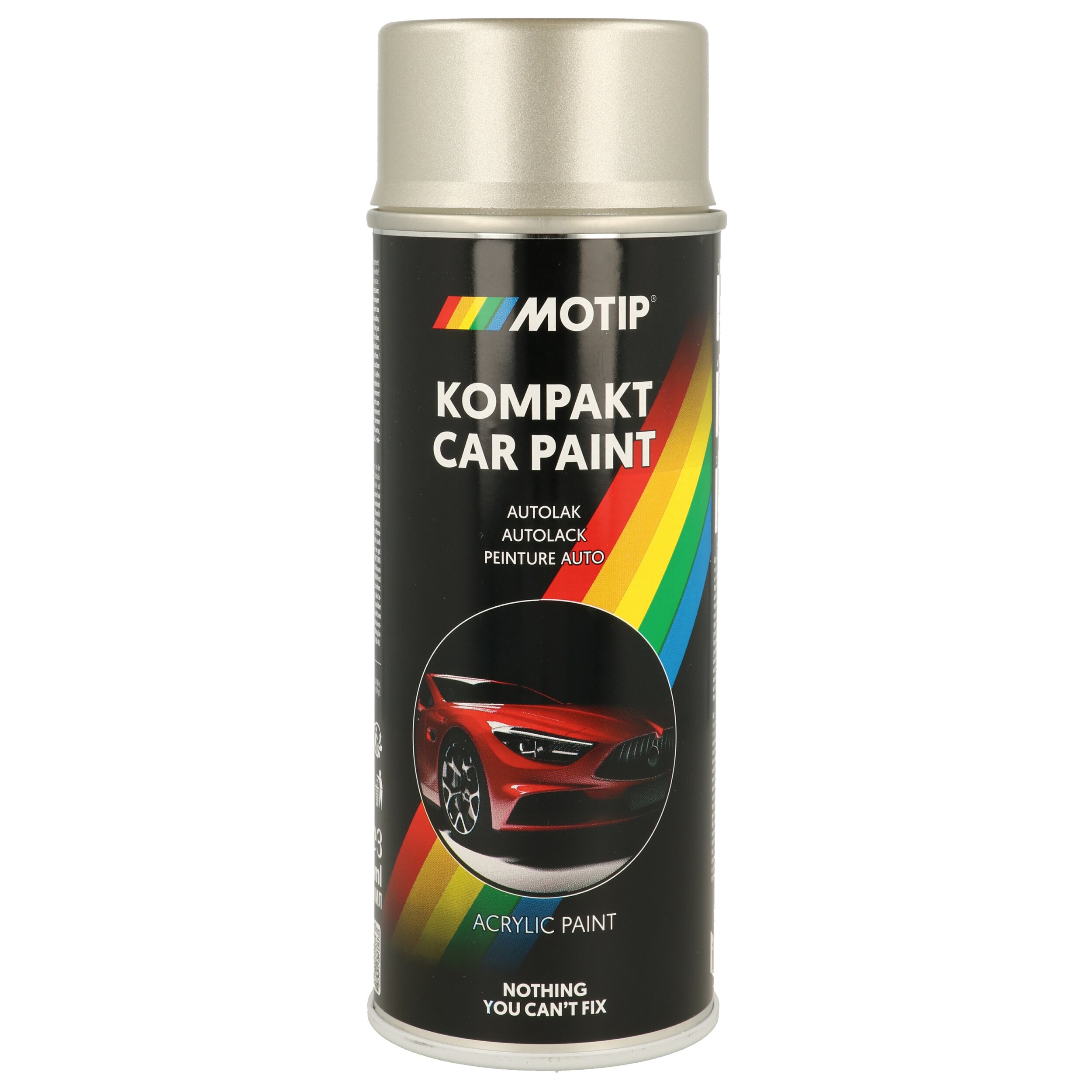 MOTIP Fahrzeug-Kombinationslack Kompakt silber metallic 400 ml 55330 0.4l für Ford Subaru GM HONDA Skoda BMW Chrysler Citroën IN