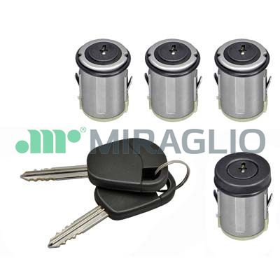 MIRAGLIO Schließzylindersatz 801221 hinten für Fiat