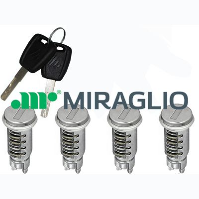 Miraglio Schließzylindersatz 801219 Hinten Für Fiat
