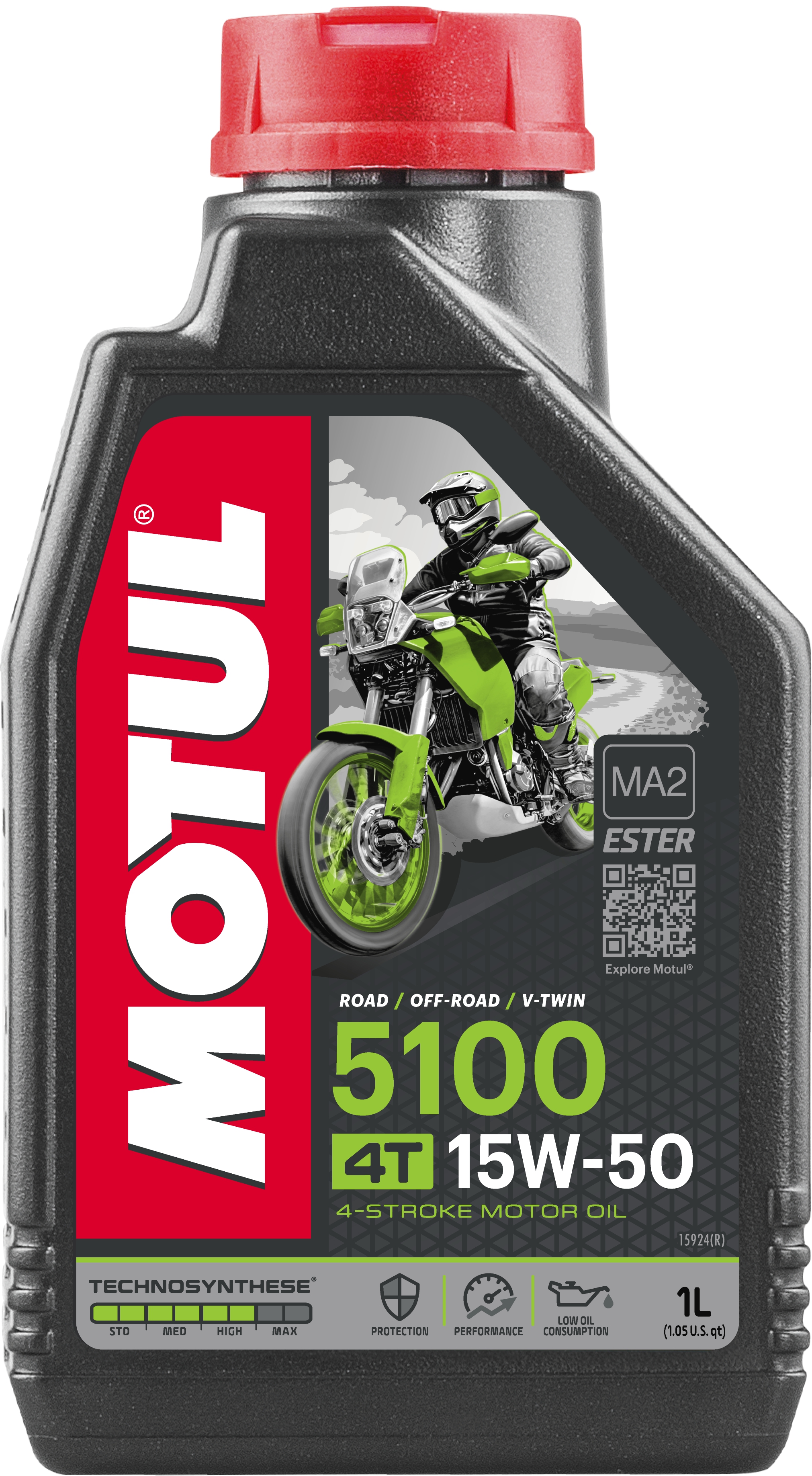 MOTUL Motoröl 5100 15W-50 4T [1L] 104080 1l