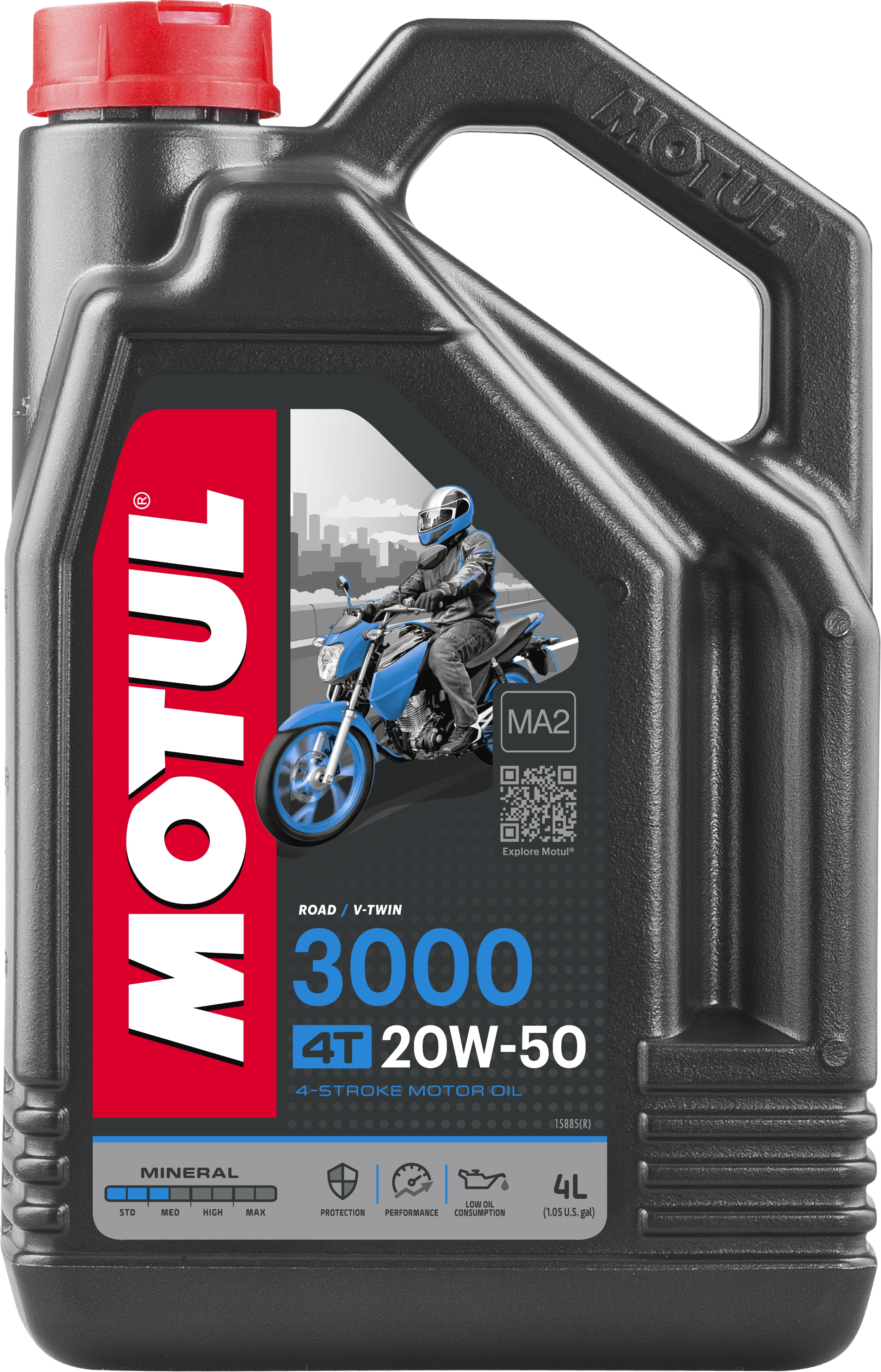 MOTUL Motoröl 3000 20W-50 4T [4L] 107319 4l