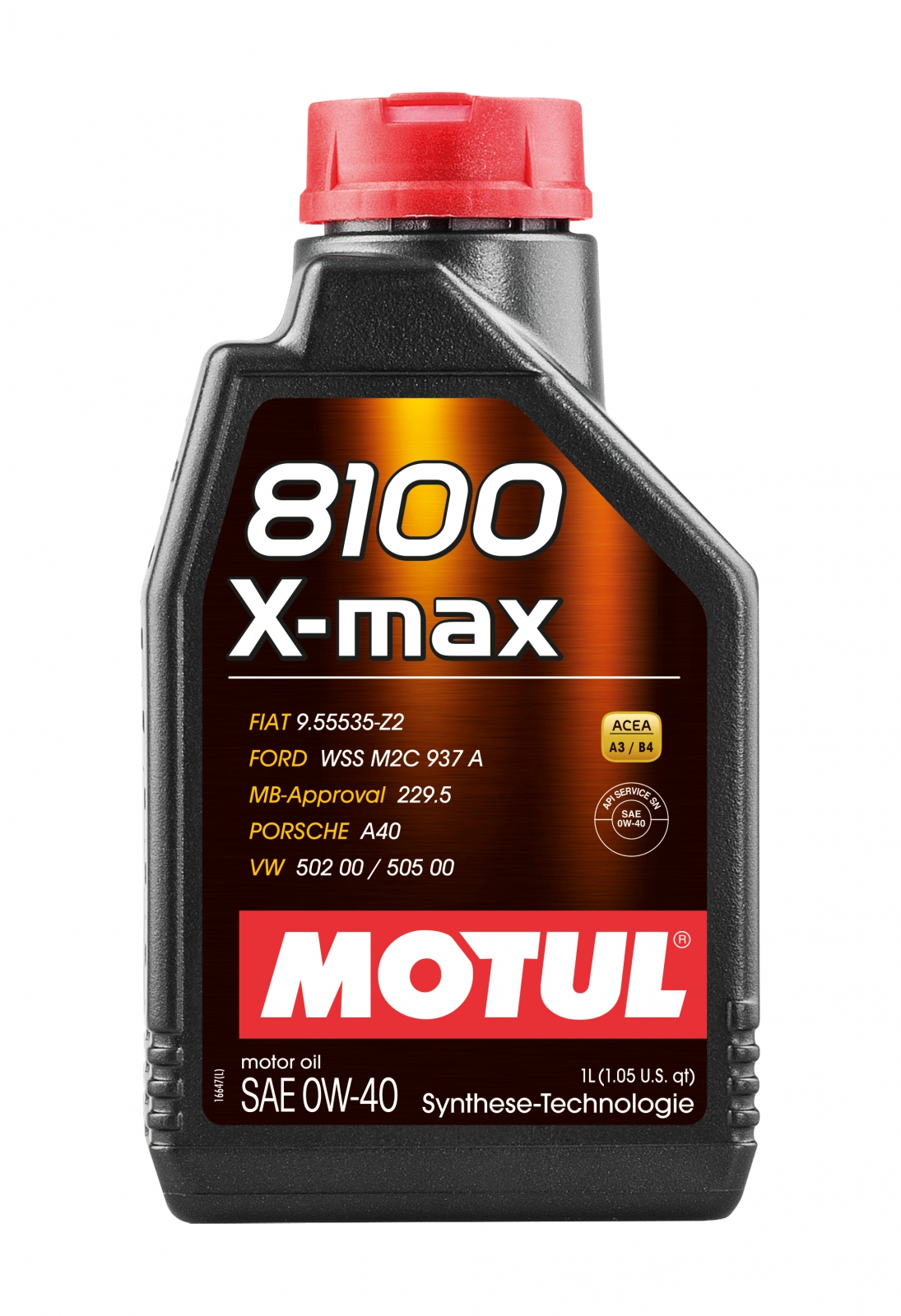 MOTUL Motoröl 8100 X-MAX 0W-40 [1L] 110071 1l für VW Ford RENAULT Fiat
