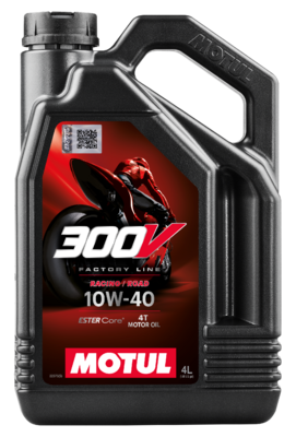 MOTUL Motoröl 300V FACTORY LINE ROAD RACING 10W-40 4T [4L] 104121 4l