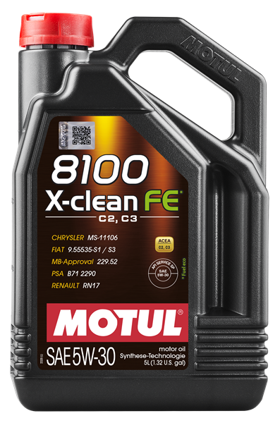 MOTUL Motoröl 8100 X-CLEAN FE 5W-30 [5 L] 112820 5l für Citroën/Peugeot Fiat RENAULT