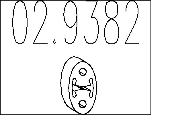 MTS Anschlagpuffer, Schalldämpfer 029382 für Opel RENAULT