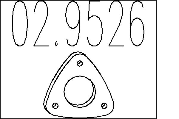MTS Dichtung, Abgasrohr 029526 für Fiat ALFA ROMEO