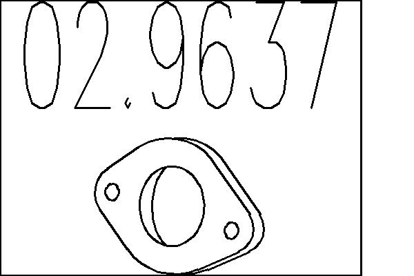 MTS Dichtung, Abgasrohr 029637 für DAIHATSU