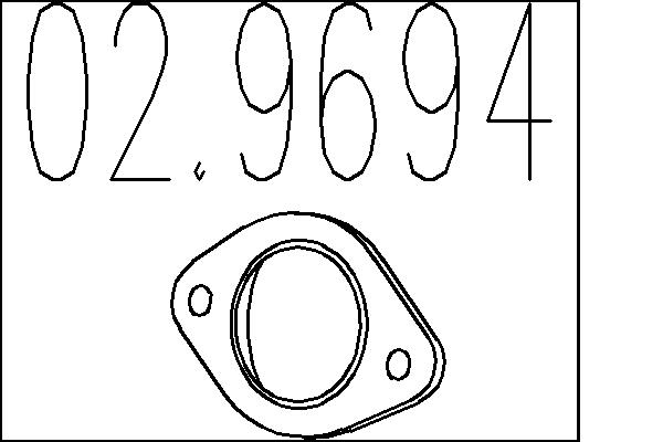 MTS Dichtung, Abgasrohr 029694 für Ford