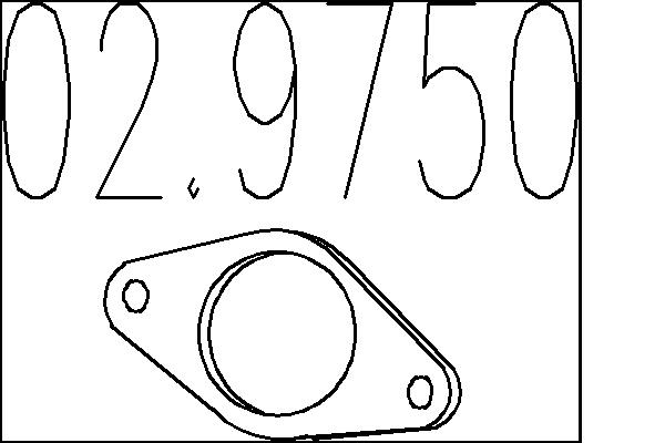 MTS Dichtung, Abgasrohr 029750 für RENAULT