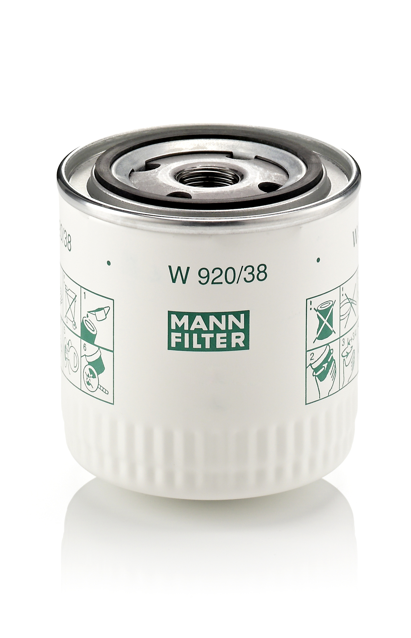 Mann-Filter Ölfilter W92038 Anschraubfilter 100Mm Gewindemaßm20x1.5 Für Volvo