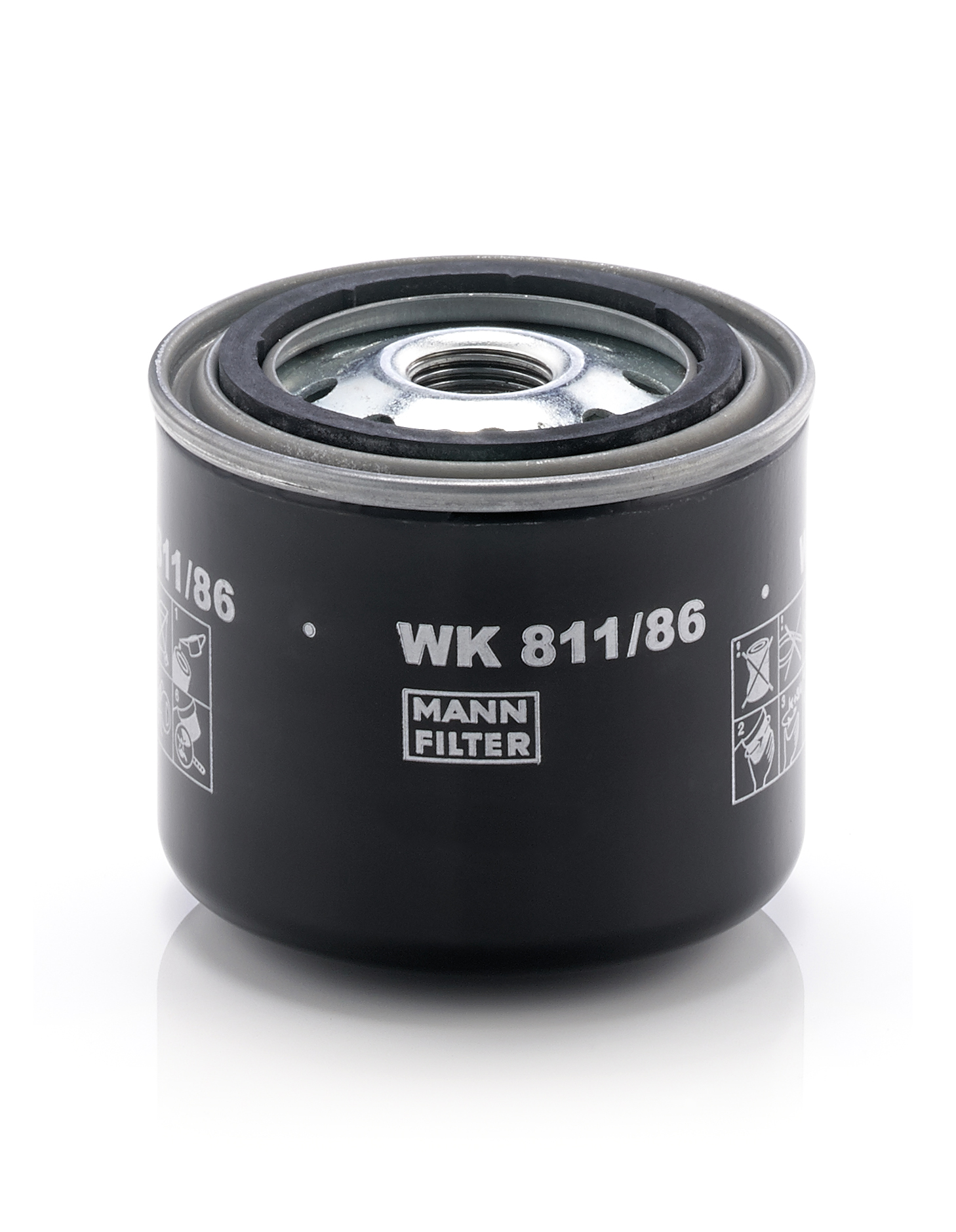 MANN-FILTER Kraftstofffilter wk81186 Anschraubfilter 74mm Gewindemaß3/4-16 UNF für ONAN Volvo ISUZU GMC TOYOTA MAZDA