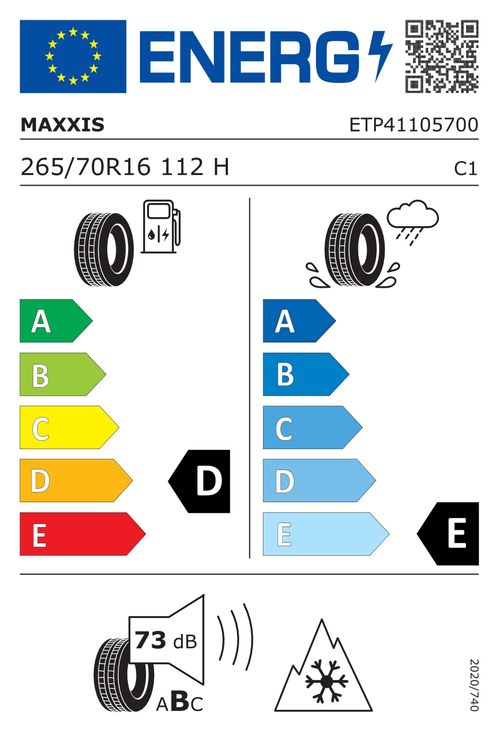 MAxxis 265/70R16 112H - MA-SW