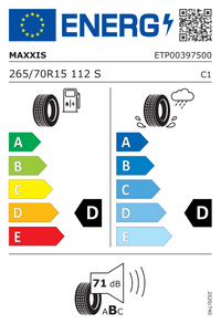 Maxxis Sommerreifen "[Maxxis] 265/70R15 112S - AT-771 Bravo", Art.-Nr. ETP00397500