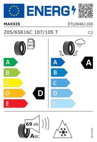 Maxxis Ganzjahresreifen "205/65 R16C 107/105T - Vansmart A/S AL2", Art.-Nr. 42547460