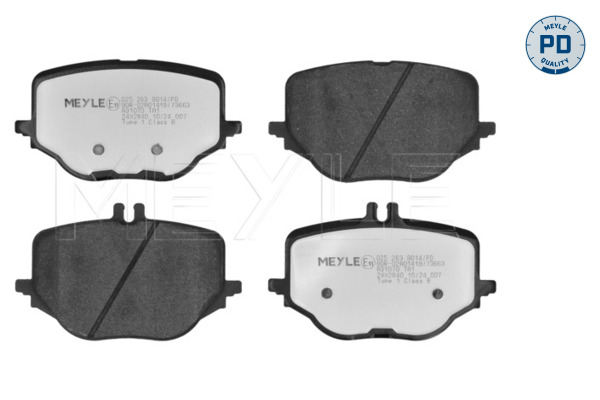 MEYLE Bremsbelagsatz, Scheibenbremse hinten rechts links  für MERCEDES-BENZ 0004209005 A0004209005 025 263 9014/PD