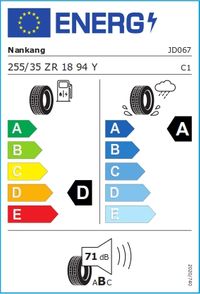 Nankang Sommerreifen "255/35R18 94Y - Sportnex AS-2+", Art.-Nr. JD067