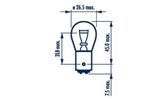 NARVA Glühlampe, Nebel-/Schlusslicht 179253000