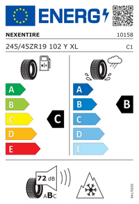 Nexen Tire Ganzjahresreifen "[Nexen] 245/45ZR19 102Y - N blue 4 Season 2", Art.-Nr. 10158NX