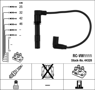 NGK Zündleitungssatz 44328 für Bentley
