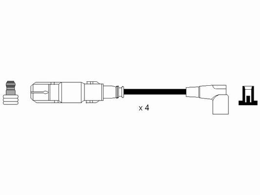 NGK Zündleitungssatz 7303 für Bentley VW