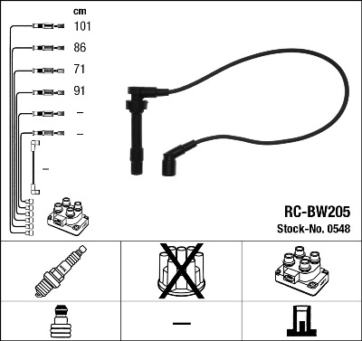 NGK Zündleitungssatz 0548 für MINI