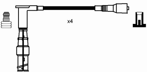 NGK Zündleitungssatz 0738