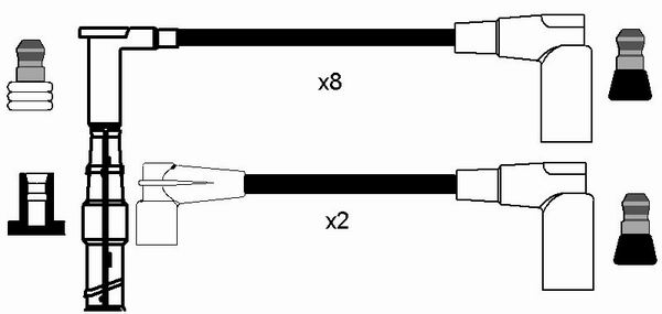 NGK Zündleitungssatz 0748