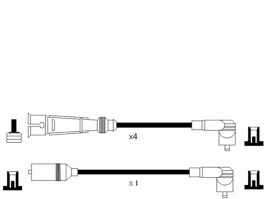 NGK Zündleitungssatz 0939
