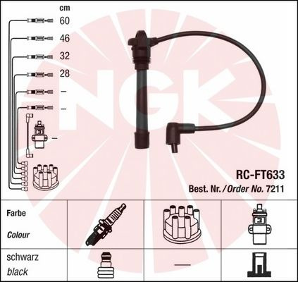 NGK Zündleitungssatz 7211
