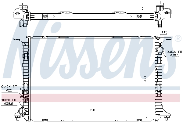 NISSENS 60359 Motorkühlung Wasserkühler für AUDI - Bild 6