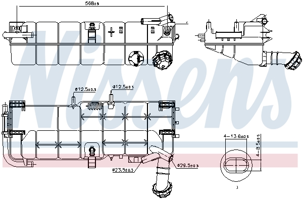 NISSENS Ausgleichsbehälter, Kühlmittel 996028 für Mercedes